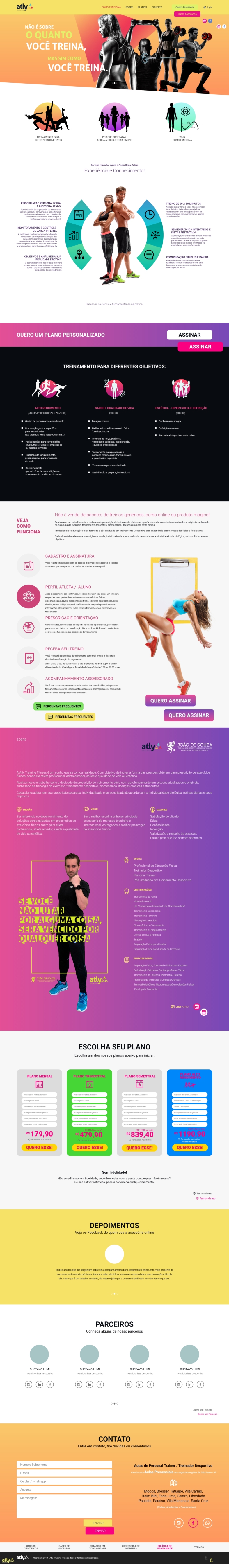 Website - Atly Fitness Training