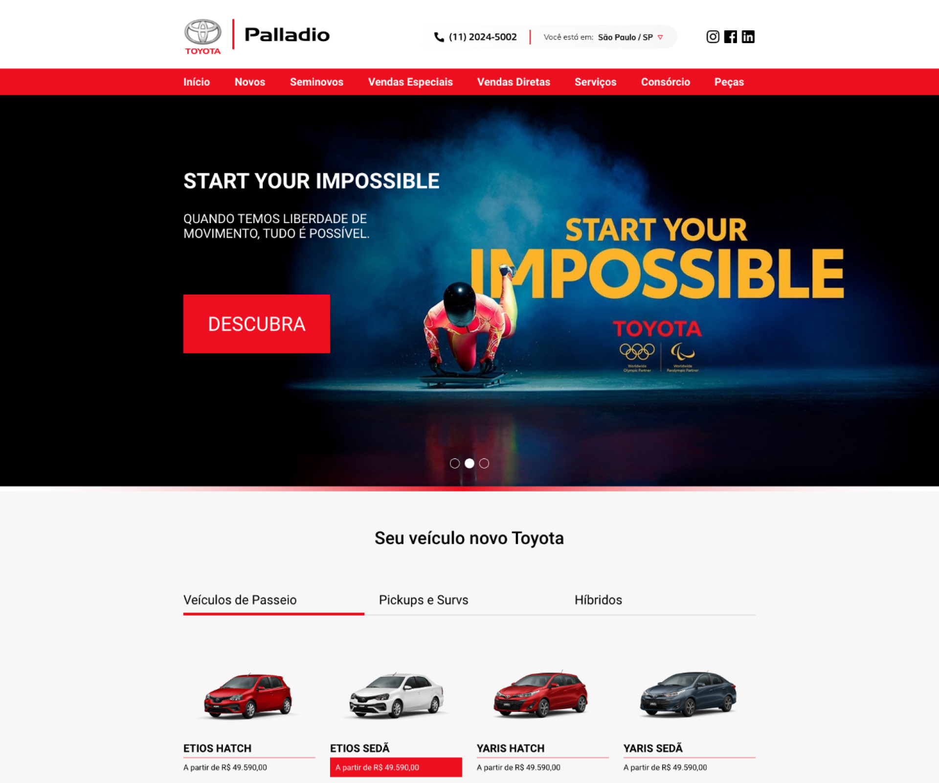 Website – Concessionária de Automóveis
